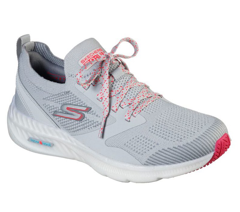 Skechers Dam Grå/Rosa Sneakers - Gorun Hyper Burst - Sverige (GVCNZ-6034)